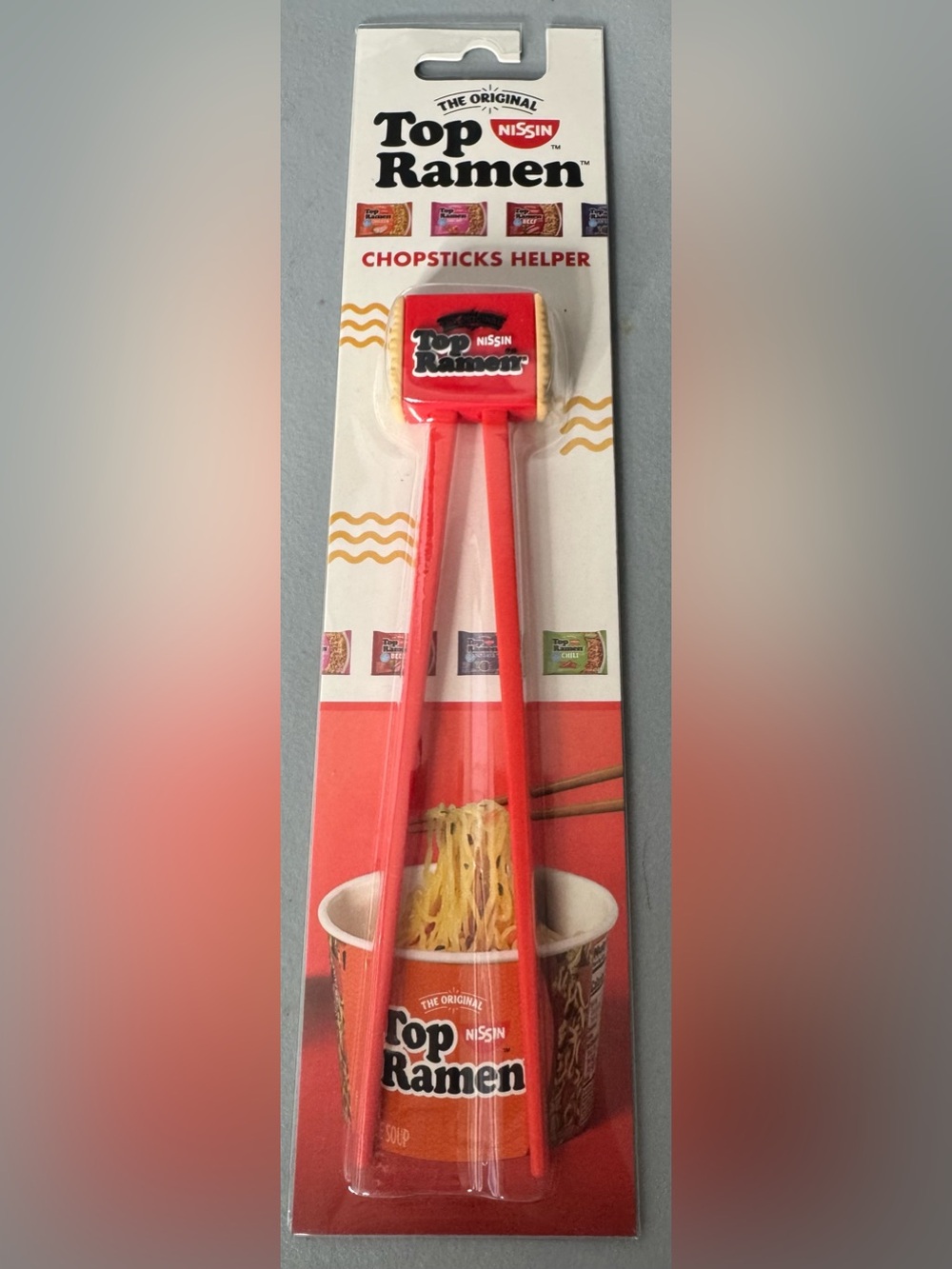 Nissin Top Ramen Red Chopsticks Helper novelty